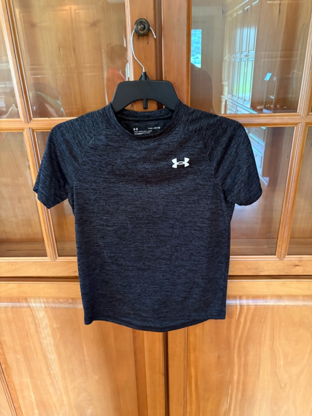 Under Armour Heathered Charcoal Black Short Sleeve Performance Tee